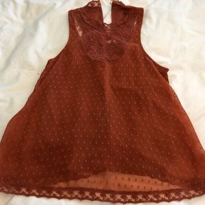 Burnt orange Hollister tank top